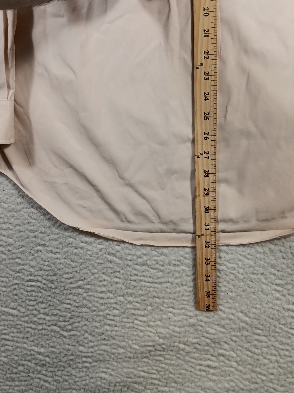 Vintage Ralph Lauren Big Shirt Mens Large Tan Long Sleeve Button Down Office - Picture 8 of 11